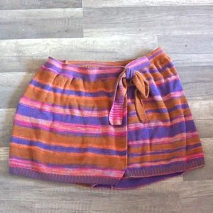 Free People Striped Sweater Knit Shorts Sz. L